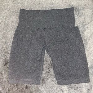Grey Solid Seamless Shorts (Never Worn)